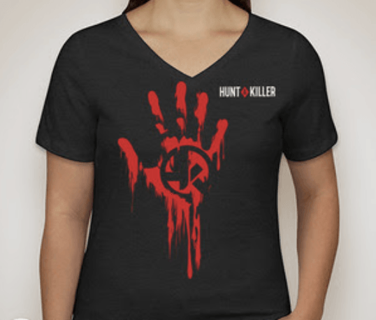 "I Hunt Serial Killers" Women's Black V-Neck Shirt - Hunt A Killer